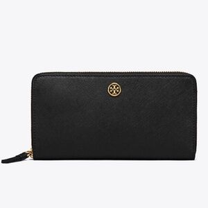 Tory Burch Black Saffiano Leather Wallet